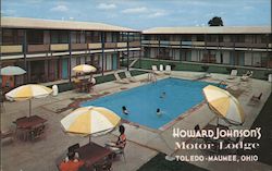 Howard Johnson's Motor Lodge, Toledo-Maumee Ohio Postcard Postcard Postcard