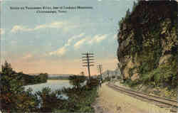 Scene on Tennessee River, Lookout Mountain Postcard