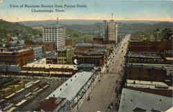 View of Business Section from Patten Hotel Chattanooga, TN Postcard Postcard