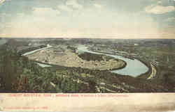 Moccasin Bend, Tennessee River, Lookout Mountain Chattanooga, TN Postcard Postcard