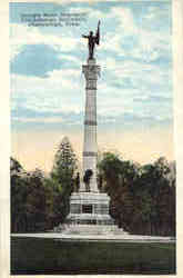 Georgia State Monument, Chickamauga Battlefield Postcard