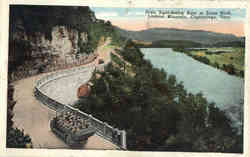 Dixie Sight-Seeing Auto At Jonas Bluff, Lookout Mountain Chattanooga, TN Postcard Postcard