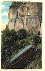 Lookout Mountain Incline Railway Car ascending Lookout Mountain Postcard