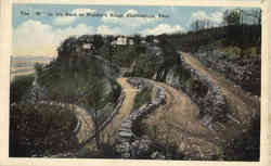 The "W" on the Road to Walden's Ridge Chattanooga, TN Postcard Postcard