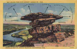 Umbrella Rock, Lookout Mountain Chattanooga, TN Postcard Postcard