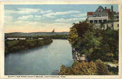 Bluff View From County Bridge Postcard