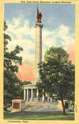 New York Peace Monument, Lookout Mountain Chattanooga, TN Postcard Postcard