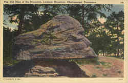 The Old Man of the Mountain, Lookout Mountain Postcard