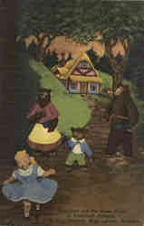 Goldilocks and the Three Bears in Fairyland Caverns Postcard