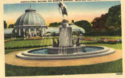 Horticultural Building And Barbour Memorial, Belle Isle Park Detroit, MI Postcard Postcard