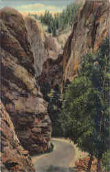 The Cheyenne Gorge, South Cheyenne Canon Postcard