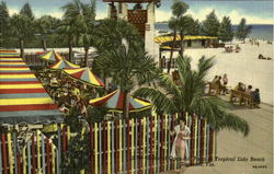 Colorful Open Air Patio Postcard