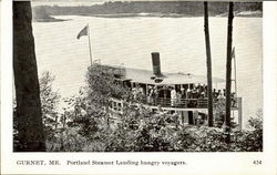 Portland Steamer Landing Hungry Voyagers, Gurnet Postcard