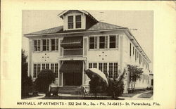 Mayhall Apartments, 532 2nd St. St. Petersburg, FL Postcard Postcard