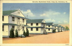 Barracks Replacement Center, Camp Lee Petersburg, VA Postcard Postcard