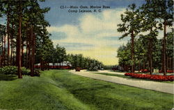 Main Gate Marine Base Postcard