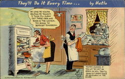 They'll Do It Every Time By Hatlo Comic, Funny Postcard Postcard