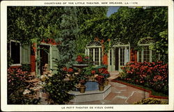 Courtyard Of The Little Theater Postcard