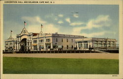 Convention Hall And Solarium Cape May, NJ Postcard Postcard