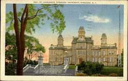 Hall Of Languages, Syracuse University New York Postcard Postcard