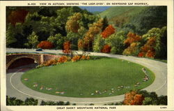 View In Autumn, Great Smoky Mountains National Park Postcard