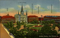 Heart Of Old New Orleans, Jackson Square Postcard