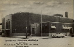 Osawatomie Municipal Auditorium And City Hall Postcard