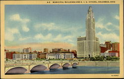 Municipal Buildings And A. I. U. Citadel Postcard