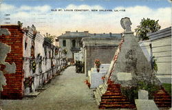 Old St. Louis Cemetery Postcard