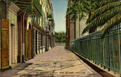 St. Anthony's Alley New Orleans, LA Postcard Postcard