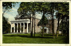 Pearsons Hall, Maryville College Tennessee Postcard Postcard