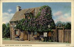 Oldest School House St. Augustine, FL Postcard Postcard