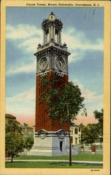 Carrie Tower, Brown University Postcard