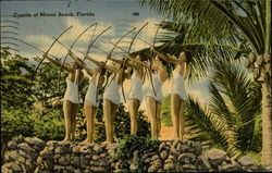 Cupids Of Miami Beach Postcard