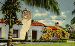 A Typical Home Miami, FL Postcard Postcard