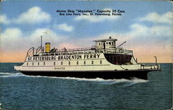 The Motor Ship St. Petersburg, FL Postcard Postcard