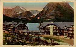 Many Glacier Hotel, Glacier National Park Postcard Postcard