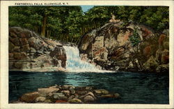 Fantinekill Falls Ellenville, NY Postcard Postcard