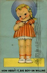 How About It Big Boy Children Postcard Postcard