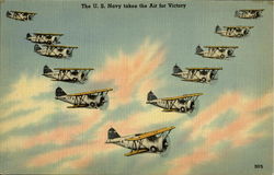 The U. S. Navy Takes The Air For Victory Postcard