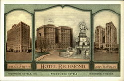 Distinguished Hotels In Richmond Postcard