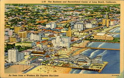 The Business And Recreational Center Of Long Beach Postcard