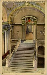 Interior Bancroft Hall, U. S. Naval Academy Annapolis, MD Postcard Postcard