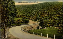 Western Entrance To Mohawk Trail Massachusetts Postcard Postcard