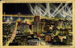 San Francisco Night View Postcard