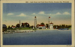 Light House And Coast Guard Station Postcard