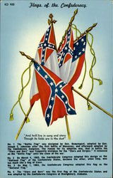 Flags Of The Confederacy Postcard Postcard