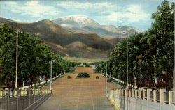 Pikes Peak, Platte Ave Postcard