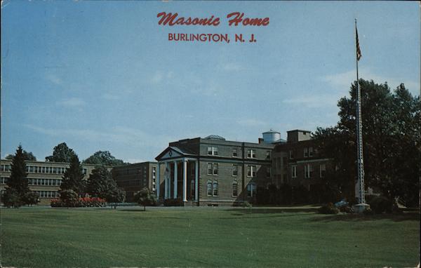 Masonic Home Burlington NJ Postcard   Card00404 Fr 