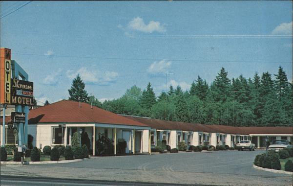 Stevenson Motel Federal Way, WA Postcard